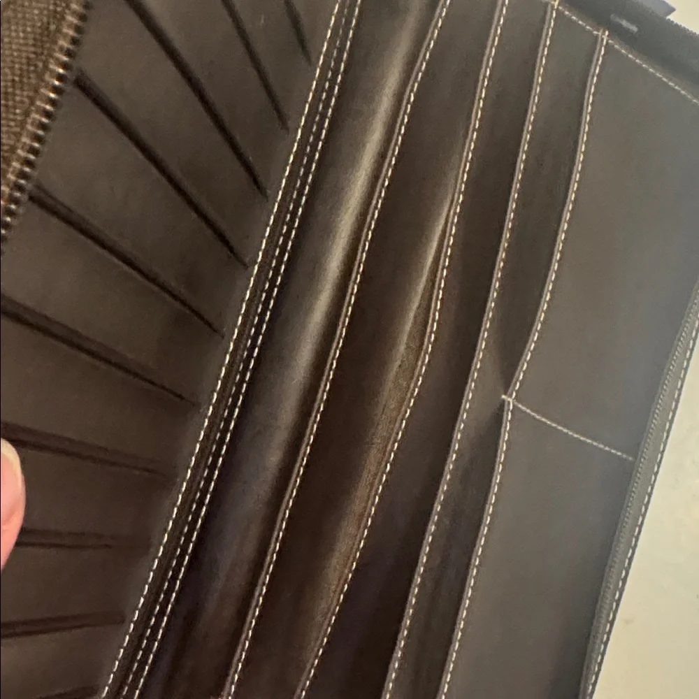 Foray Card Brown Business Card Organizer Wallet